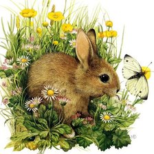 Схема вышивки «Зайка»