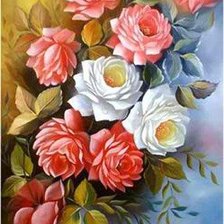 Схема вышивки «цветы»