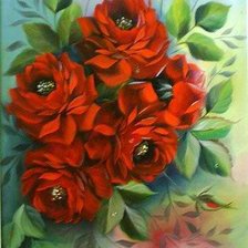 Схема вышивки «розы»