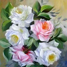 Схема вышивки «розы»