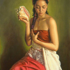 Схема вышивки «lányka»