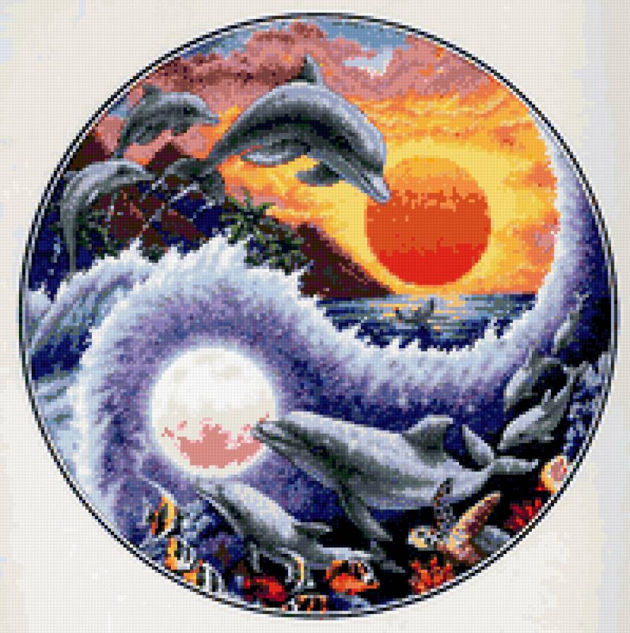 дельфины - море, животные, дельфины, вода - предпросмотр