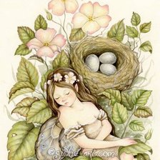 Схема вышивки «фея»