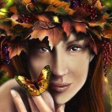 Схема вышивки «НИМФА (осень)»