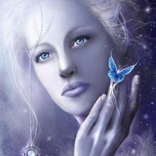 Схема вышивки «НИМФА ( зима)»