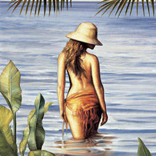 Схема вышивки «девушка»