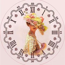 Схема вышивки «Часы время»