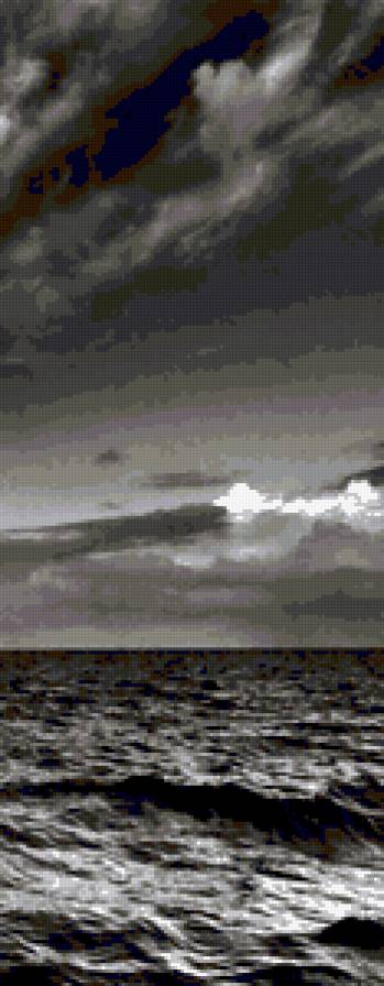 триптих Корабль 3 - триптих, черно-белое, пейзаж, монохром, море, парусник, корабль - предпросмотр