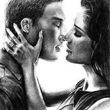 Схема вышивки «поцелуй»