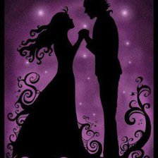 Схема вышивки «Влюбленные»