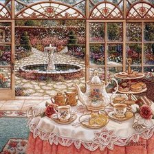 Схема вышивки «Чаепитие»