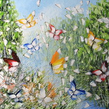 Схема вышивки «Бабочки»