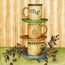 Схема вышивки «Кофе»