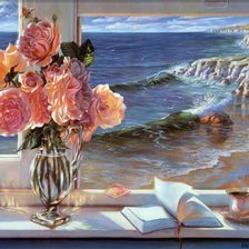 Схема вышивки «kilátás a tengerre»