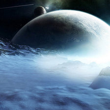 Схема вышивки «облачный мир»