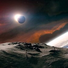 Схема вышивки «космический пейзаж»