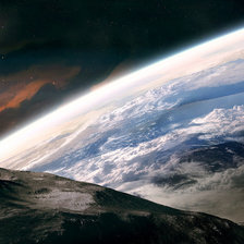 Схема вышивки «космический пейзаж»