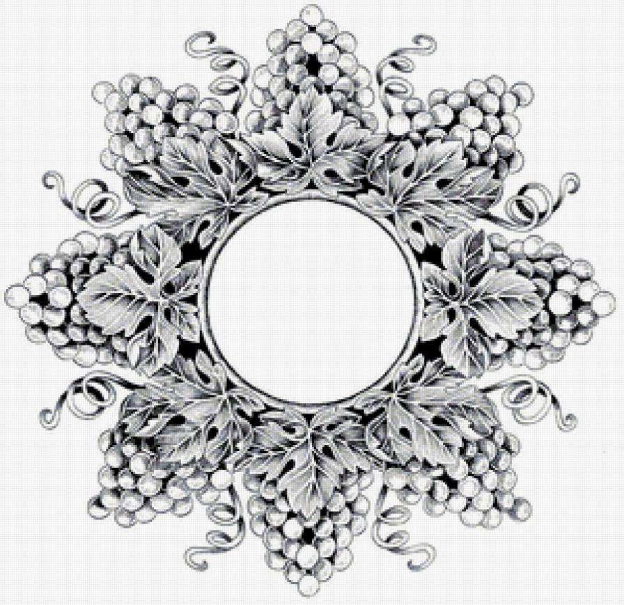 Орнамент - виноград, орнамент - предпросмотр