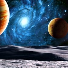 Схема вышивки «космический пейзаж»