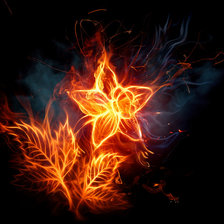 Схема вышивки «огненый цветок»