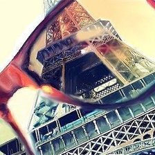 Схема вышивки «Эйфелева башня»