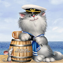 Схема вышивки «Котейка»