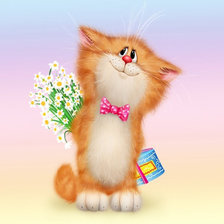 Схема вышивки «Котейка»