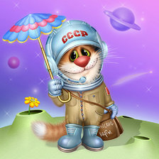 Схема вышивки «Котейка»