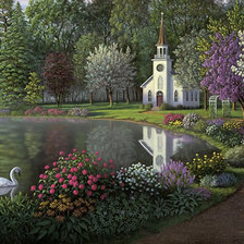 Схема вышивки «райское место»