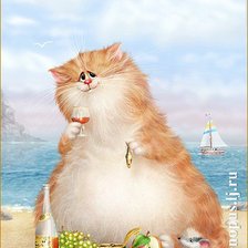 Схема вышивки «Котейка»