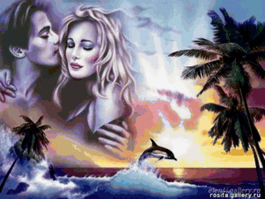 романтика - он и она, влюбленные, пара, море - предпросмотр