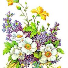 Схема вышивки «букет»
