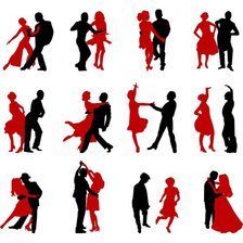 Схема вышивки «Танцевальные па»