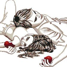 Схема вышивки «Половинки»