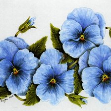 Схема вышивки «ГОЛУБЫЕ АНЮТКИ»