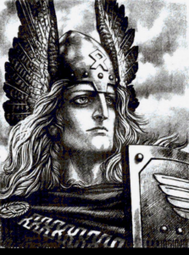 Монохром - пейзаж, мужчина - предпросмотр