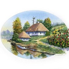 Схема вышивки «házikó»