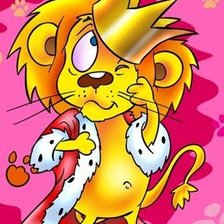 Схема вышивки «лев»