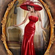 Схема вышивки «ЖЕНЩИНА - ЗАГАДКА»