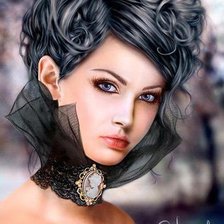 Схема вышивки «девушка4»