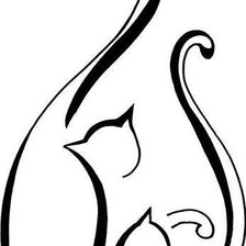 Схема вышивки «коты»