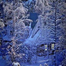 Схема вышивки «зимняя сказка»