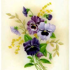 Схема вышивки «цветы»