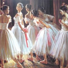 Схема вышивки «Before a show»