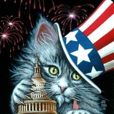 Схема вышивки «Ну и кто тут президент?!»