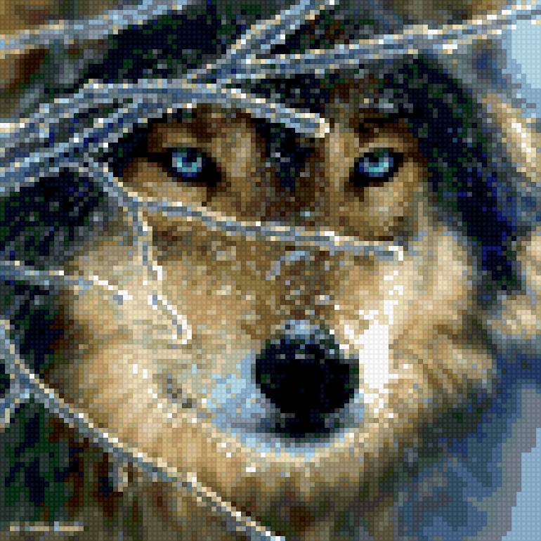 РЕАЛЬНЫЙ  ВОЛК - волк, снег, животные, природа - предпросмотр