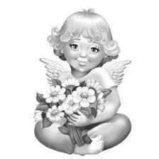 Схема вышивки «ангелочек»