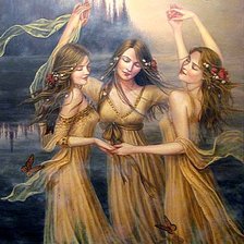 Схема вышивки «Три грации»