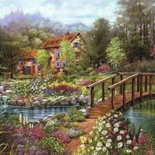 Схема вышивки «Пейзажи Alan Giana»