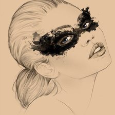 Схема вышивки «Девушка»